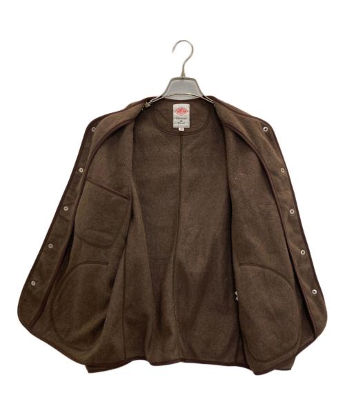 DANTON（ダントン）DANTON (ダントン) フリースカーディガン ブラウン サイズ:40の古着・服飾アイテム