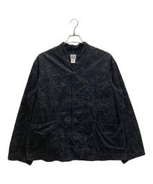 POST O'ALLS（ポストオーバーオールズ）の古着「リキッドバティック タイダイ バナナカラー ジャケット」｜ブラック