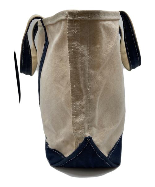L.L.Bean（エルエルビーン）L.L.Bean (エルエルビーン) 90s キャンバストートバッグ ベージュ×ネイビーの古着・服飾アイテム
