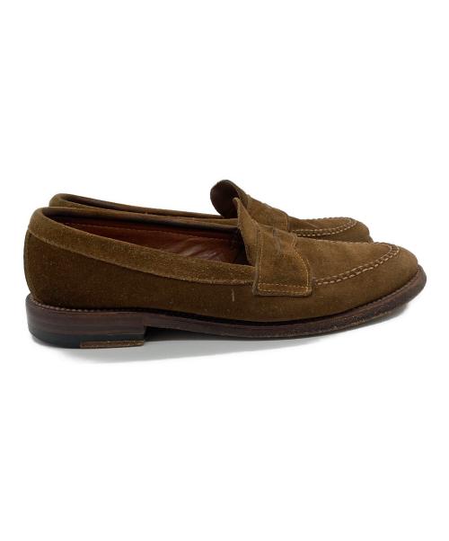 Alden（オールデン）Alden (オールデン) スエードコインローファー ブラウン サイズ:SIZE 6の古着・服飾アイテム