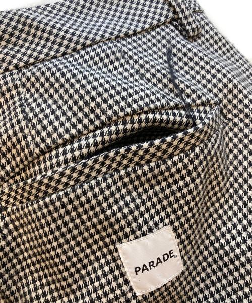 Parade（パレード）Parade (パレード) 千鳥柄スラックス ブラック サイズ:表記無しの古着・服飾アイテム
