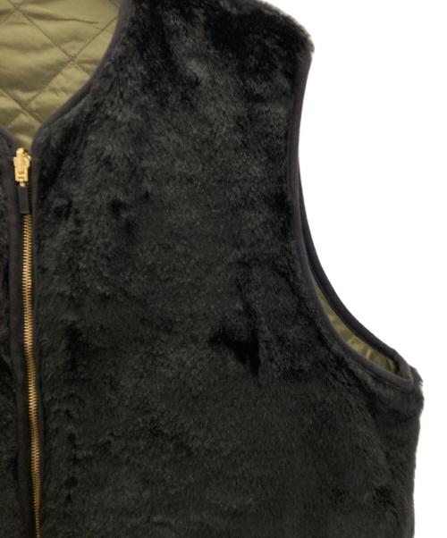 Barbour（バブアー）Barbour (バブアー) green label relaxing (グリーンレーベルリラクシング) 別注 リバーシブルベスト グリーン×ブラック サイズ:40の古着・服飾アイテム