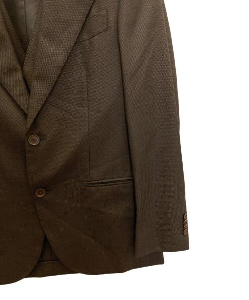 UNITED ARROWS TOKYO（ユナイテッドアローズトウキョウ）UNITED ARROWS TOKYO (ユナイテッドアローズトウキョウ) 3ピースセットアップスーツ ブラウン サイズ:46の古着・服飾アイテム