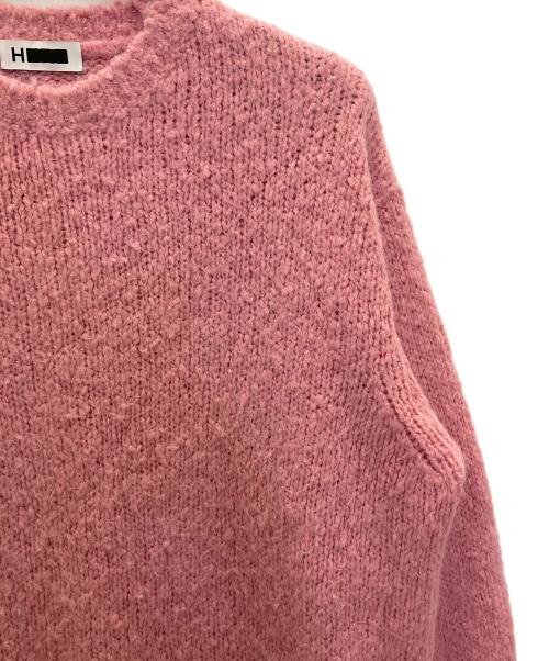 H BEAUTY&YOUTH（エイチ ビューティー&ユース）H BEAUTY&YOUTH (エイチ ビューティー&ユース) タムニット クルーネック ピンク サイズ:Ｍの古着・服飾アイテム