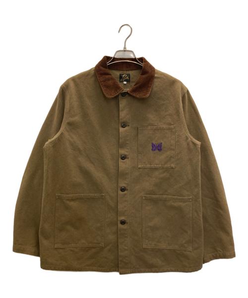 Needles（ニードルズ）Needles (ニードルズ) 襟コーデュロイカバーオール ブラウン サイズ:Sの古着・服飾アイテム