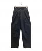 FRED PERRYフレッドペリー）の古着「タックパンツ」｜ブラック