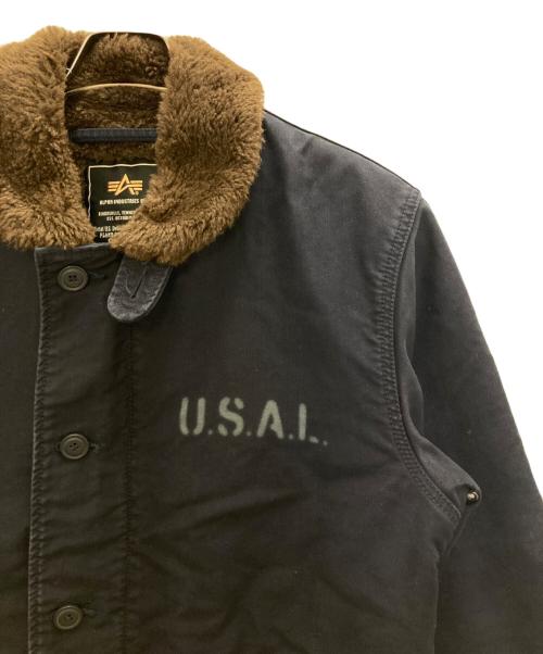 ALPHA（アルファ）ALPHA (アルファ) N-1デッキジャケット ネイビー サイズ:XLの古着・服飾アイテム