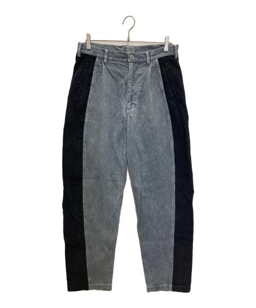C.E（シーイー）C.E (シーイー) バイカラーコーデュロイパンツ グレー サイズ:Ｍの古着・服飾アイテム