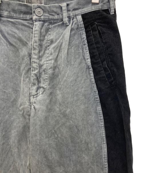 C.E（シーイー）C.E (シーイー) バイカラーコーデュロイパンツ グレー サイズ:Ｍの古着・服飾アイテム
