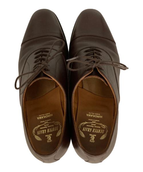 SCOTCH GRAIN（スコッチグレイン）SCOTCH GRAIN (スコッチグレイン) ストレートチップシューズ ブラウン サイズ:26㎝の古着・服飾アイテム