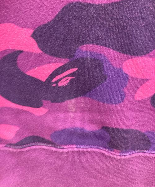 A BATHING APE（アベイシングエイプ）A BATHING APE (アベイシングエイプ) ロゴスウェット パープル サイズ:Ｍの古着・服飾アイテム