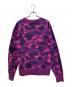 A BATHING APE (アベイシングエイプ) ロゴスウェット パープル サイズ:Ｍ：9000円