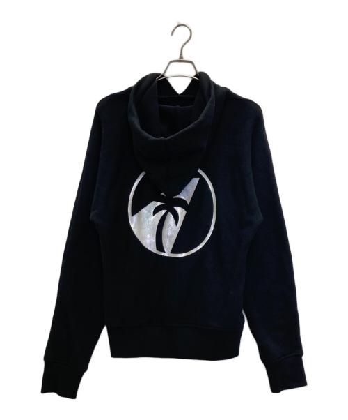 Palm Angels（パーム エンジェルス）Palm Angels (パーム エンジェルス) ロゴプリントパーカー ブラック サイズ:xxsの古着・服飾アイテム