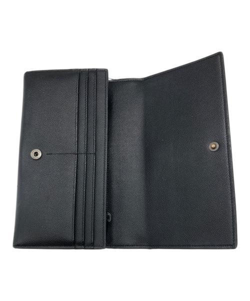 SAINT LAURENT（サンローラン）SAINT LAURENT (サンローラン) 長財布 ブラックの古着・服飾アイテム