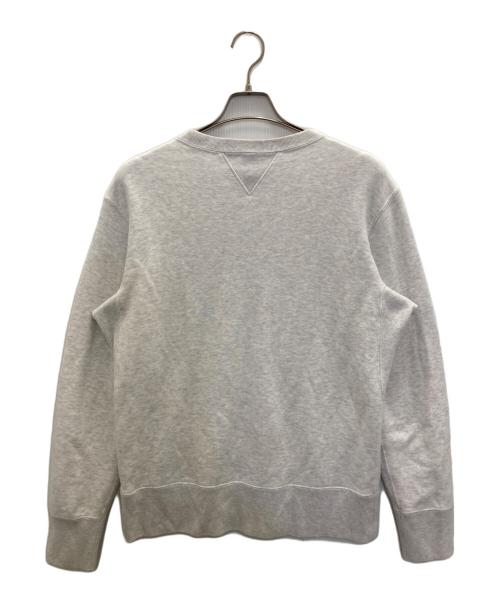 LOOPWHEELER（ループウィラー）LOOPWHEELER (ループウィラー) BEAMS (ビームス) 両Vクルーネックスウェット グレー サイズ:Lの古着・服飾アイテム