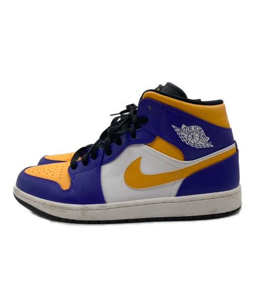 NIKE（ナイキ）NIKE (ナイキ) Air Jordan 1 Mid Lakers Purple Gold パープル×イエロー サイズ:SIZE 28cmの古着・服飾アイテム
