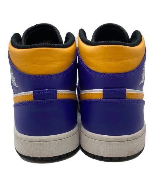 NIKE（ナイキ）NIKE (ナイキ) Air Jordan 1 Mid Lakers Purple Gold パープル×イエロー サイズ:SIZE 28cmの古着・服飾アイテム