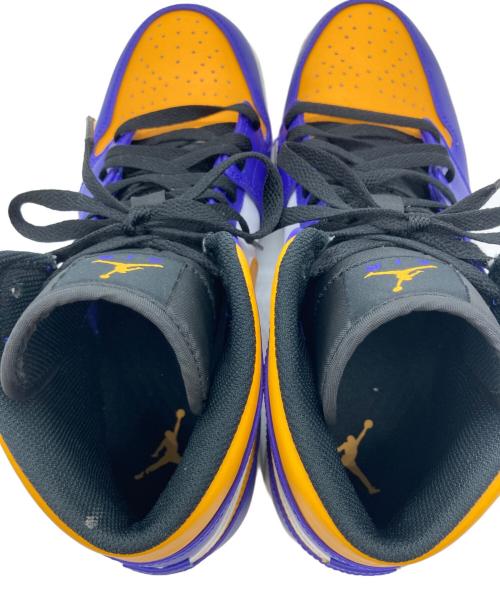 NIKE（ナイキ）NIKE (ナイキ) Air Jordan 1 Mid Lakers Purple Gold パープル×イエロー サイズ:SIZE 28cmの古着・服飾アイテム