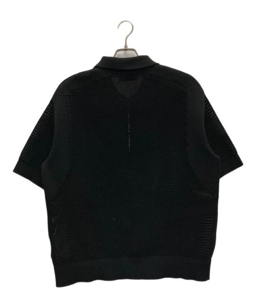 CULLNI（クルニ）CULLNI (クルニ) メッシュニットポロシャツ ブラック サイズ:Sの古着・服飾アイテム