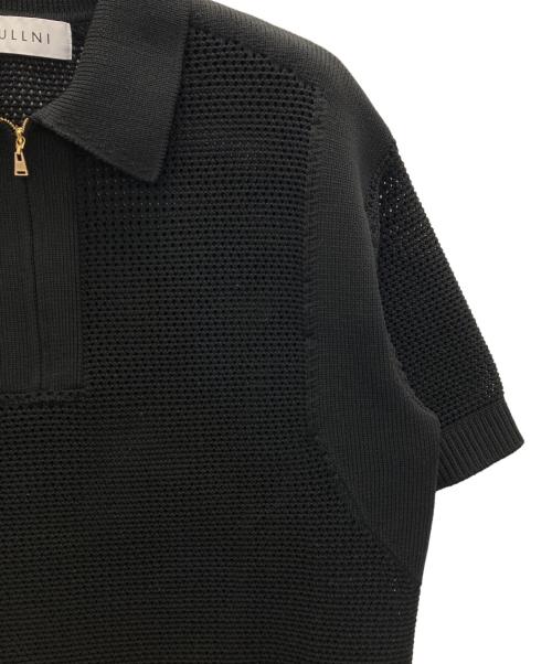 CULLNI（クルニ）CULLNI (クルニ) メッシュニットポロシャツ ブラック サイズ:Sの古着・服飾アイテム