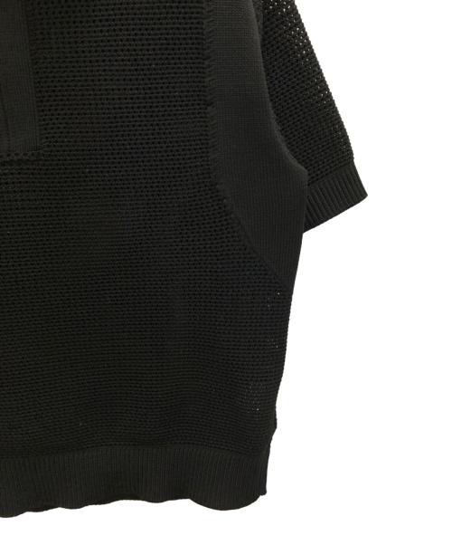 CULLNI（クルニ）CULLNI (クルニ) メッシュニットポロシャツ ブラック サイズ:Sの古着・服飾アイテム