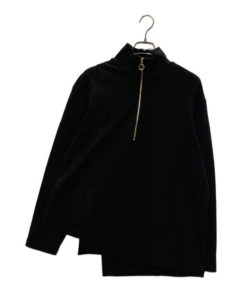 CULLNI（クルニ）CULLNI (クルニ) ハーフジップスウェット ブラック サイズ:Sの古着・服飾アイテム