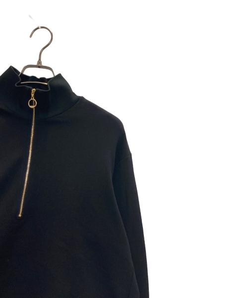CULLNI（クルニ）CULLNI (クルニ) ハーフジップスウェット ブラック サイズ:Sの古着・服飾アイテム