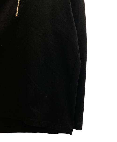 CULLNI（クルニ）CULLNI (クルニ) ハーフジップスウェット ブラック サイズ:Sの古着・服飾アイテム