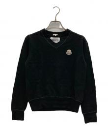 MONCLER×COMME des GARCONS（モンクレール×コムデギャルソン）の古着「Vネックニット」｜ブラック
