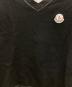 中古・古着 MONCLER (モンクレール) COMME des GARCONS (コムデギャルソン) Vネックニット ブラック サイズ:Ｍ：18000円