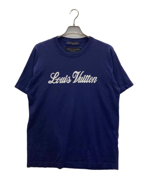 LOUIS VUITTON（ルイ ヴィトン）LOUIS VUITTON (ルイ ヴィトン) グラフィックロゴニットTシャツ ネイビー サイズ:Sの古着・服飾アイテム