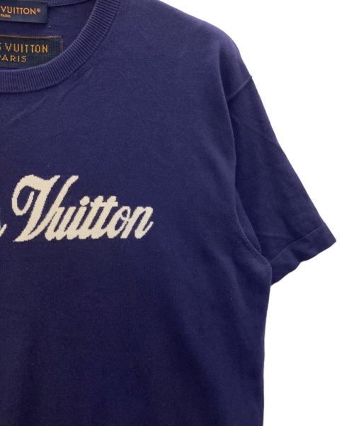 LOUIS VUITTON（ルイ ヴィトン）LOUIS VUITTON (ルイ ヴィトン) グラフィックロゴニットTシャツ ネイビー サイズ:Sの古着・服飾アイテム