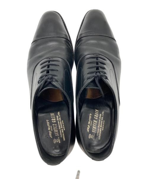SCOTCH GRAIN（スコッチグレイン）SCOTCH GRAIN (スコッチグレイン) ストレートチップシューズ ブラック サイズ:24.5の古着・服飾アイテム