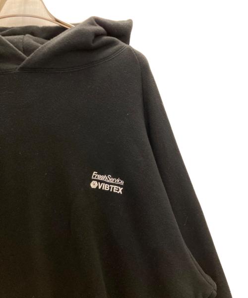 FreshService（フレッシュサービス）FreshService (フレッシュサービス) プルオーバーパーカー ブラック サイズ:Lの古着・服飾アイテム