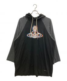 Vivienne Westwood（ヴィヴィアンウエストウッド）の古着「フード付き長袖Tシャツ」｜ブラック