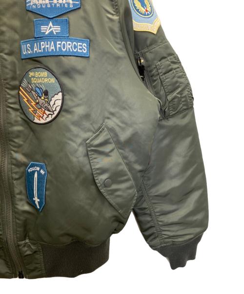 ALPHA（アルファ）ALPHA (アルファ) フルパッチMA-1 オリーブ サイズ:Lの古着・服飾アイテム