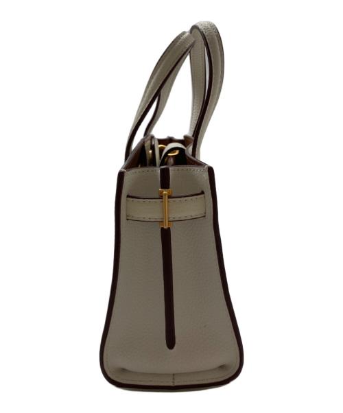 TORY BURCH（トリーバーチ）TORY BURCH (トリーバーチ) 2WAYバッグ ホワイトの古着・服飾アイテム