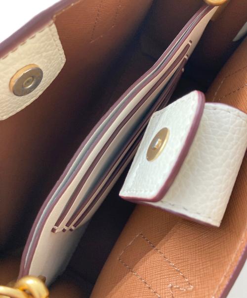 TORY BURCH（トリーバーチ）TORY BURCH (トリーバーチ) 2WAYバッグ ホワイトの古着・服飾アイテム