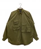 DAIWA PIER39ダイワ ピア39）の古着「Mulch Pocket Easy Shirts」｜オリーブ