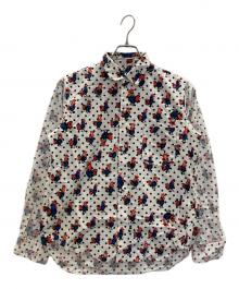 BLACK COMME des GARCONS（ブラックコムデギャルソン）の古着「ドッドニワトリ長袖シャツ」｜ホワイト