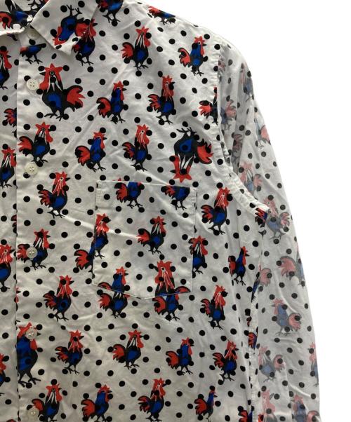 BLACK COMME des GARCONS（ブラックコムデギャルソン）BLACK COMME des GARCONS (ブラックコムデギャルソン) ドッドニワトリ長袖シャツ ホワイト サイズ:Ｍの古着・服飾アイテム