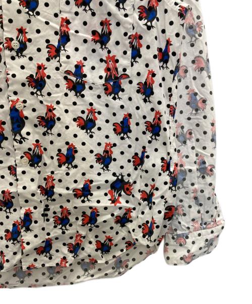 BLACK COMME des GARCONS（ブラックコムデギャルソン）BLACK COMME des GARCONS (ブラックコムデギャルソン) ドッドニワトリ長袖シャツ ホワイト サイズ:Ｍの古着・服飾アイテム