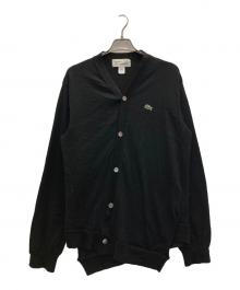 LACOSTE×COMME des GARCONS（ラコステ×コムデギャルソン）の古着「ニットカーディガン」｜ブラック