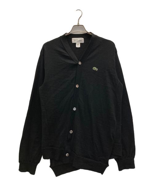 LACOSTE（ラコステ）LACOSTE (ラコステ) COMME des GARCONS (コムデギャルソン) ニットカーディガン ブラック サイズ:XLの古着・服飾アイテム