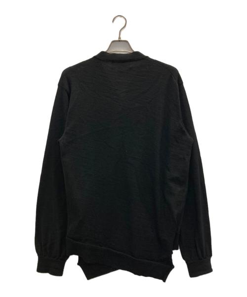 LACOSTE（ラコステ）LACOSTE (ラコステ) COMME des GARCONS (コムデギャルソン) ニットカーディガン ブラック サイズ:XLの古着・服飾アイテム