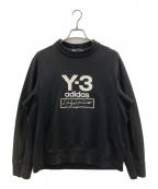 Y-3ワイスリー）の古着「STACKED LOGO CREW SWEATER」｜ブラック