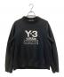 Y-3（ワイスリー）の古着「STACKED LOGO CREW SWEATER」｜ブラック
