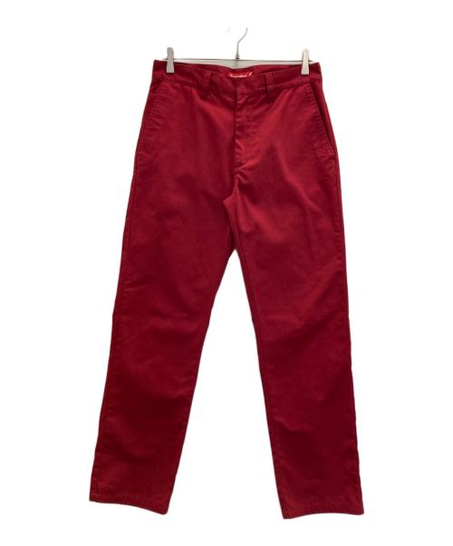 SUPREME（シュプリーム）Supreme (シュプリーム) ワークパンツ レッド サイズ:30の古着・服飾アイテム