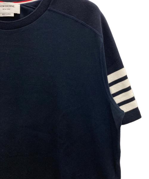 Thom Browne（トムブラウン）Thom Browne (トムブラウン) 4-BAR Tシャツ ネイビー サイズ:4の古着・服飾アイテム