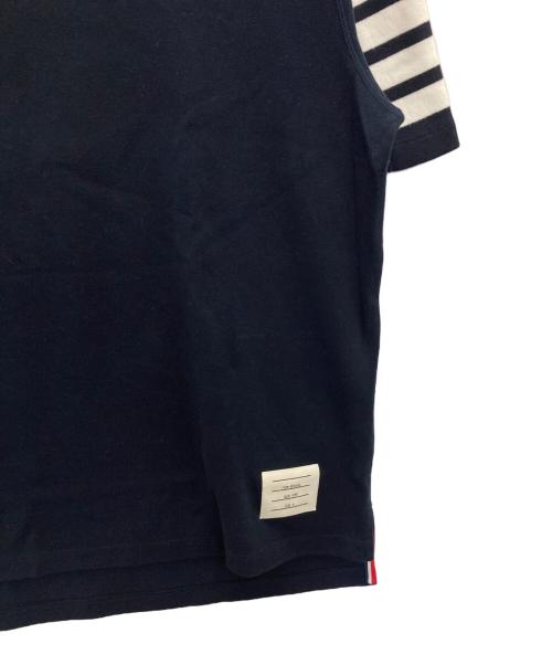Thom Browne（トムブラウン）Thom Browne (トムブラウン) 4-BAR Tシャツ ネイビー サイズ:4の古着・服飾アイテム